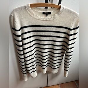 Quince XS Striped Cashmere Sweater